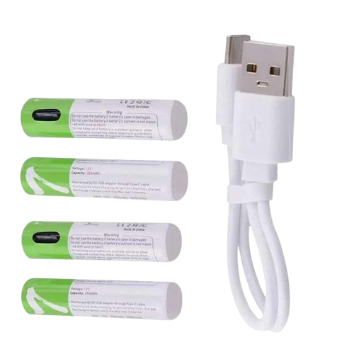 باتری شارژی نیم قلمی (شارژ تایپ C)