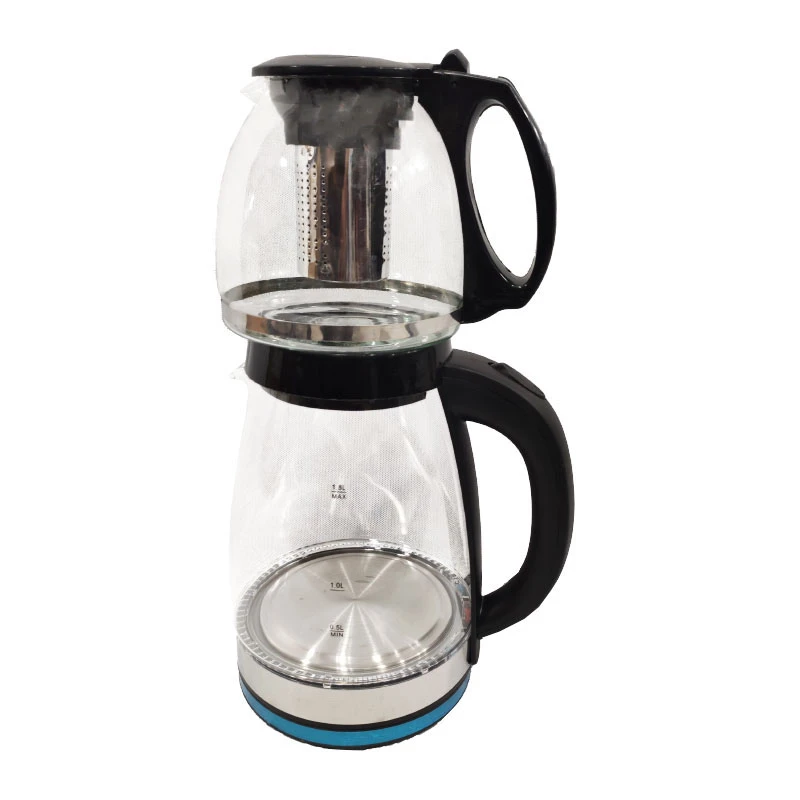 چایساز روهمی بوش پایه شیشه کتری استیل مدل BK_2821S